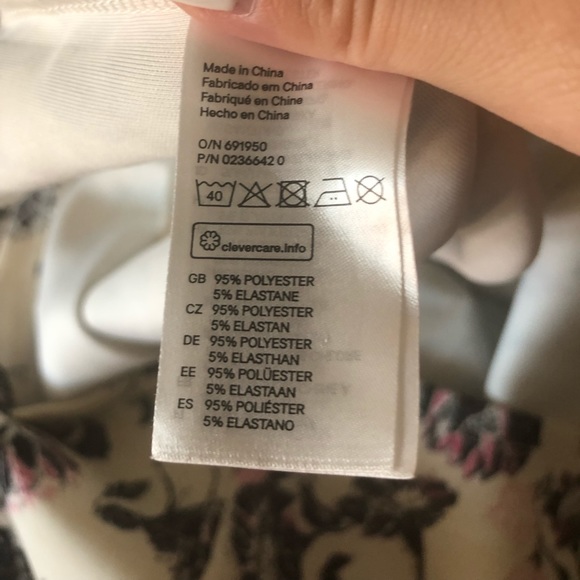 H&M Fit & Flare Floral Dress Scuba Material - Picture 7 of 7